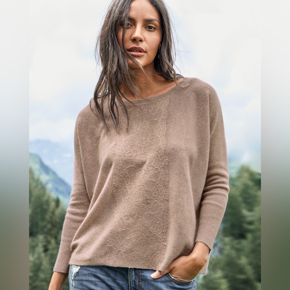 Garnet Hill Cashmere Sweater Size S